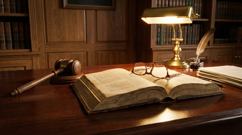 Open law book with a gavel on a desk representing UK gambling law